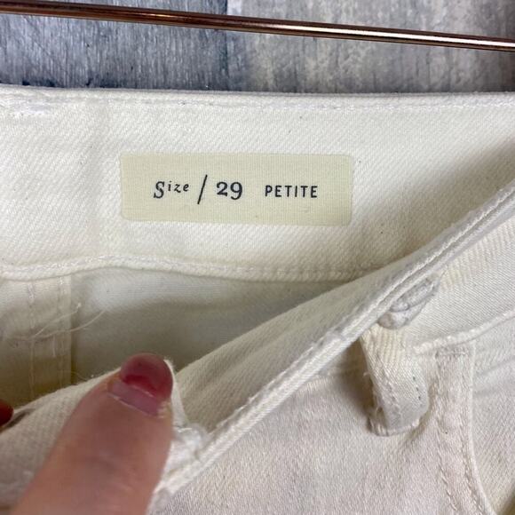 Anthropologie White Pilcro Stet Mid-rise Cutout Flare Leg Jeans Size 29 Petite - Picture 12 of 15